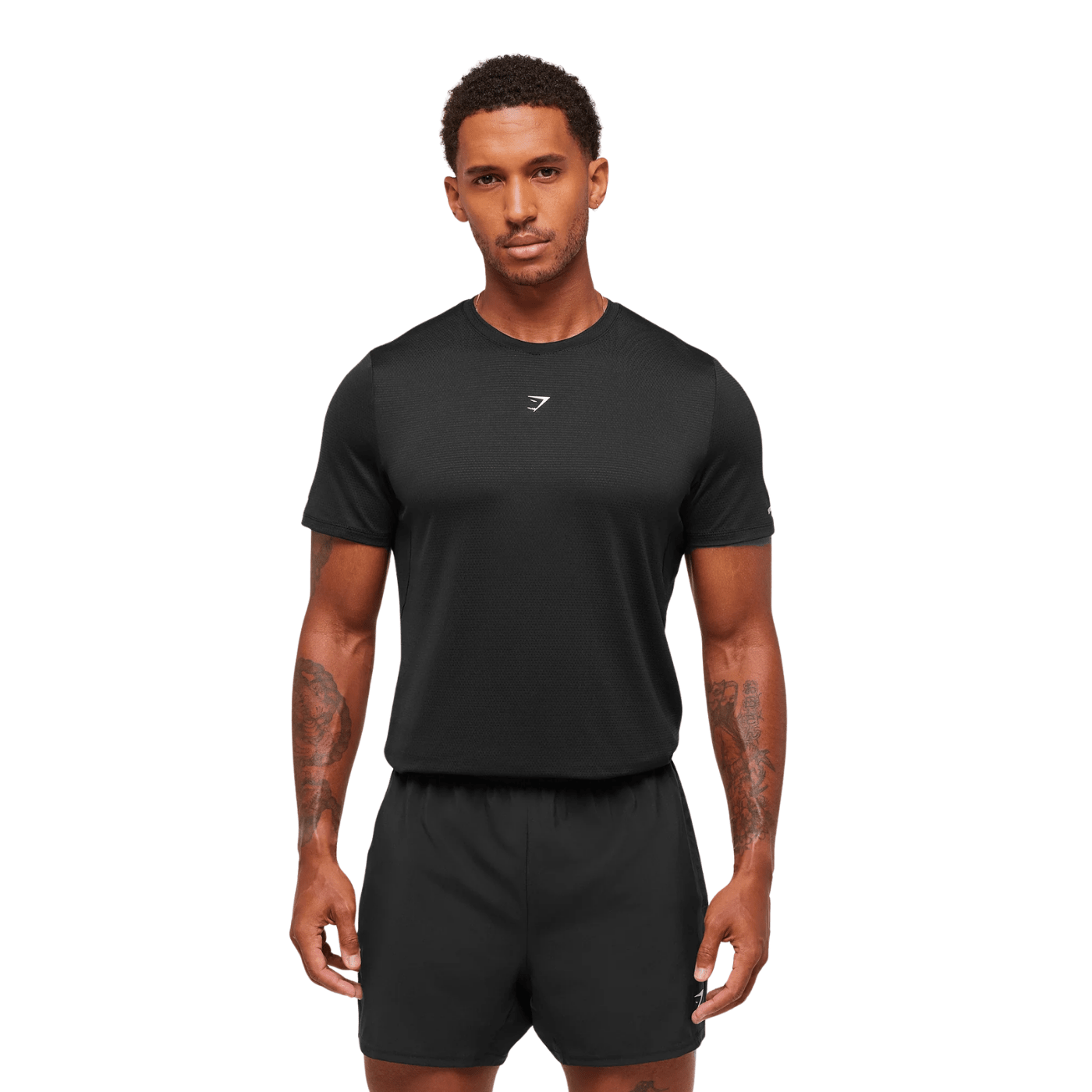 GYMSHARK Running T-Shirt slim fit Black