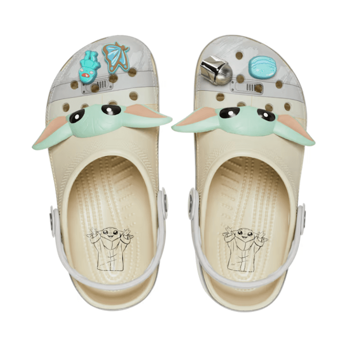 "Crocs Classic Clog Star Wars Grogu by Hype Elixir – a must-have for Star Wars fans, featuring an adorable Grogu design with signature Crocs comfort and lightweight cushioning."