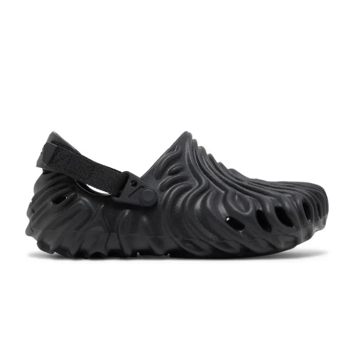 "Crocs Pollex Clog by Salehe Bembury Sasquatch by Hype Elixir – bold, sculpted clogs featuring Salehe Bembury's signature fingerprint design, offering ultimate comfort and avant-garde style."