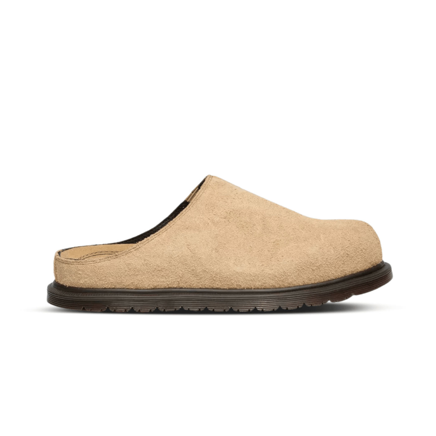 Dr. Martens San Hairy Suede Mules Savannah Tan