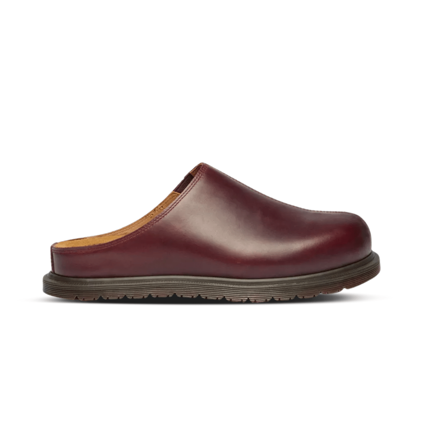 Dr. Martens San Orleans Leather Mules CHERRY RED