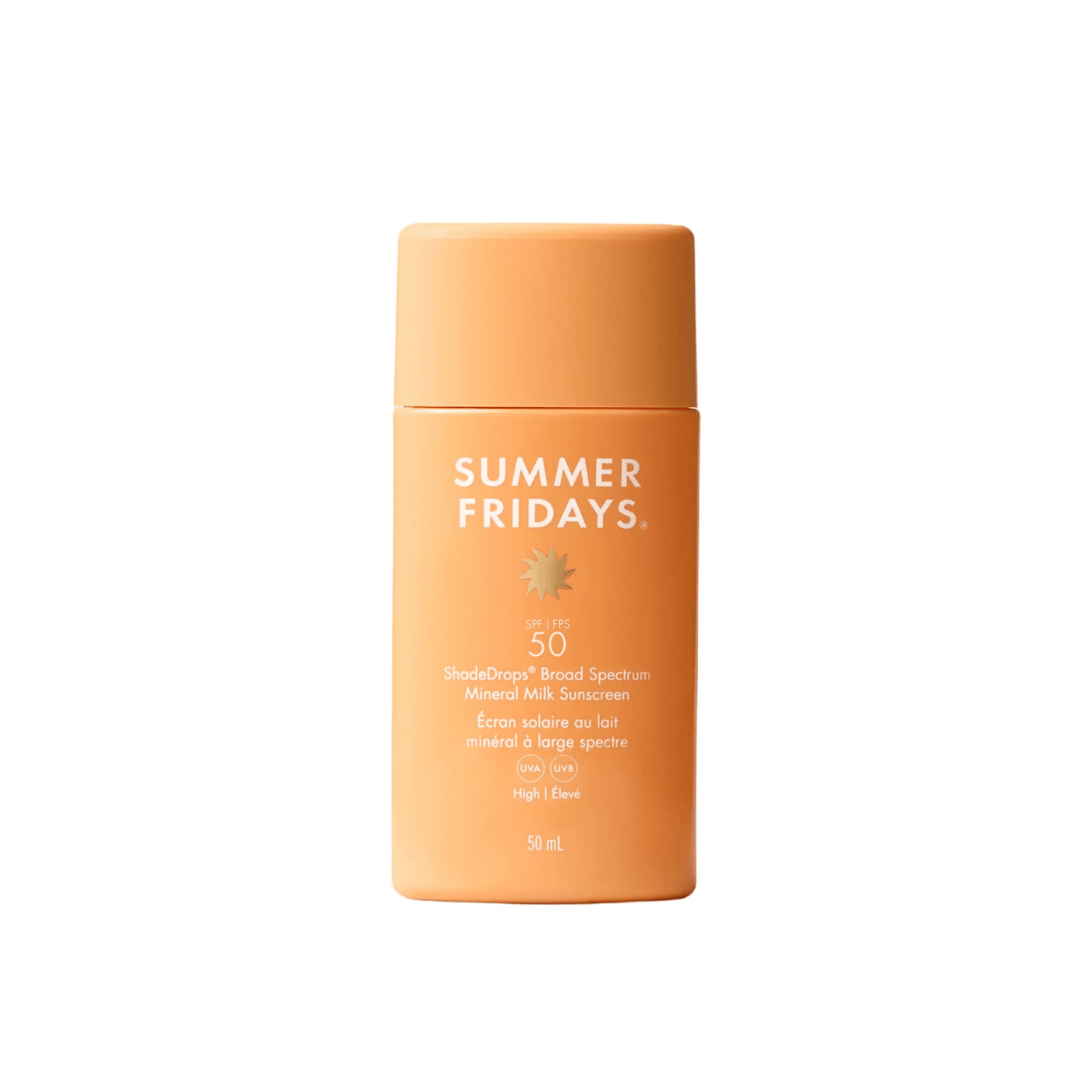Summer Fridays ShadeDrops Broad Spectrum SPF 50 Mineral Milk Sunscreen