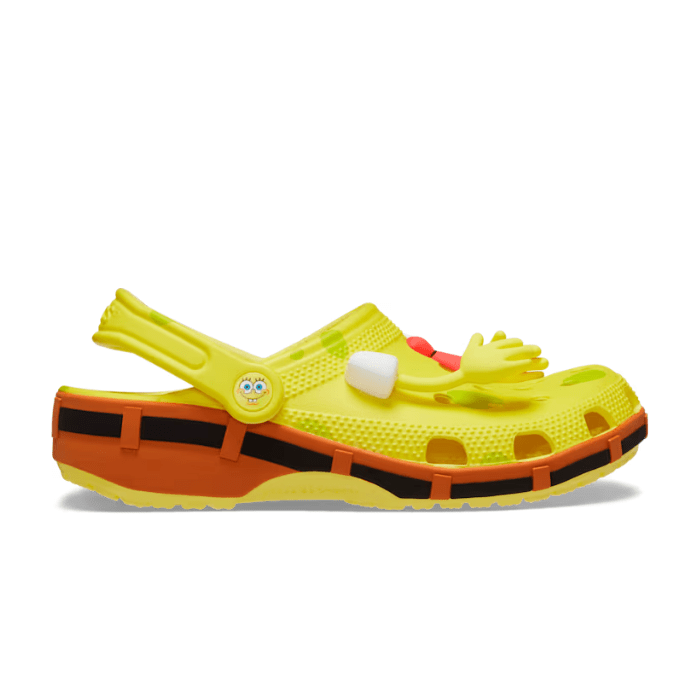 "Crocs Classic Clog SpongeBob SquarePants by Hype Elixir – fun and vibrant clogs featuring SpongeBob’s iconic design, offering all-day comfort and a playful styl