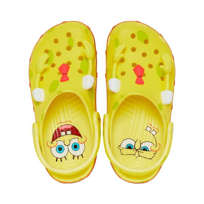 "Crocs Classic Clog SpongeBob SquarePants by Hype Elixir – fun and vibrant clogs featuring SpongeBob’s iconic design, offering all-day comfort and a playful styl