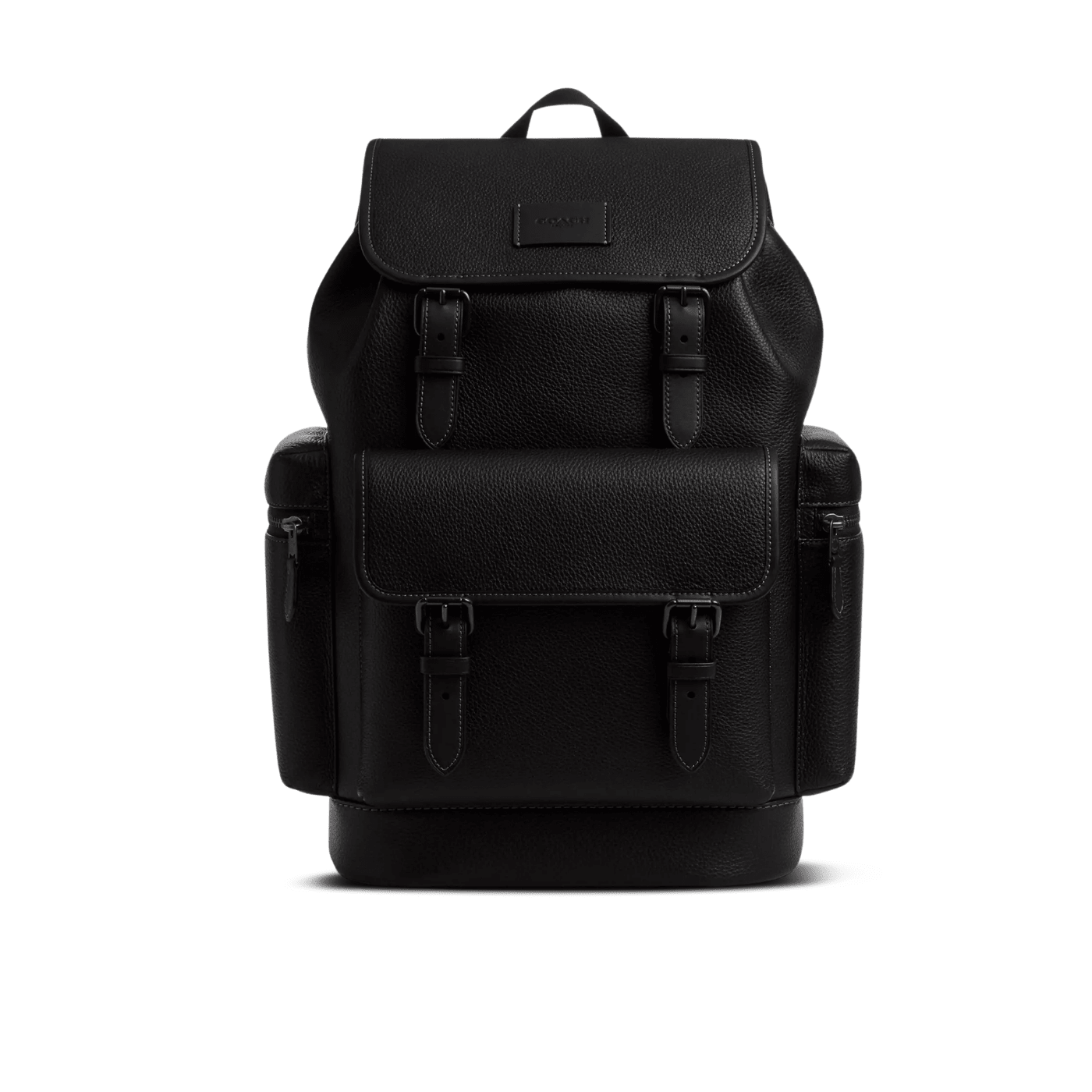 Coach Sprint Backpack pebbled leather/Black Copper Finish/Black/Black
