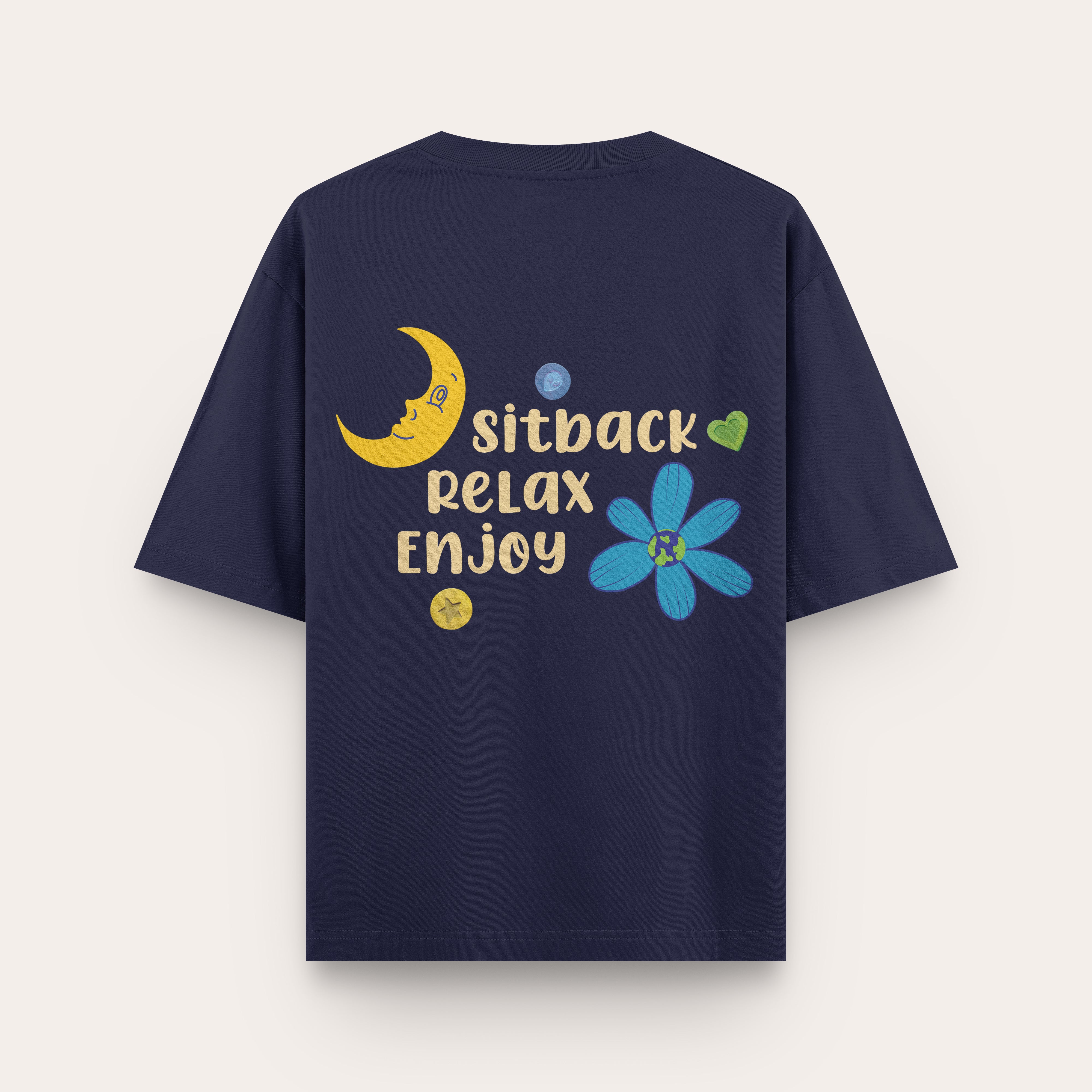 SITBACK RELAX AND ENJOY TSHIRT - Moondust