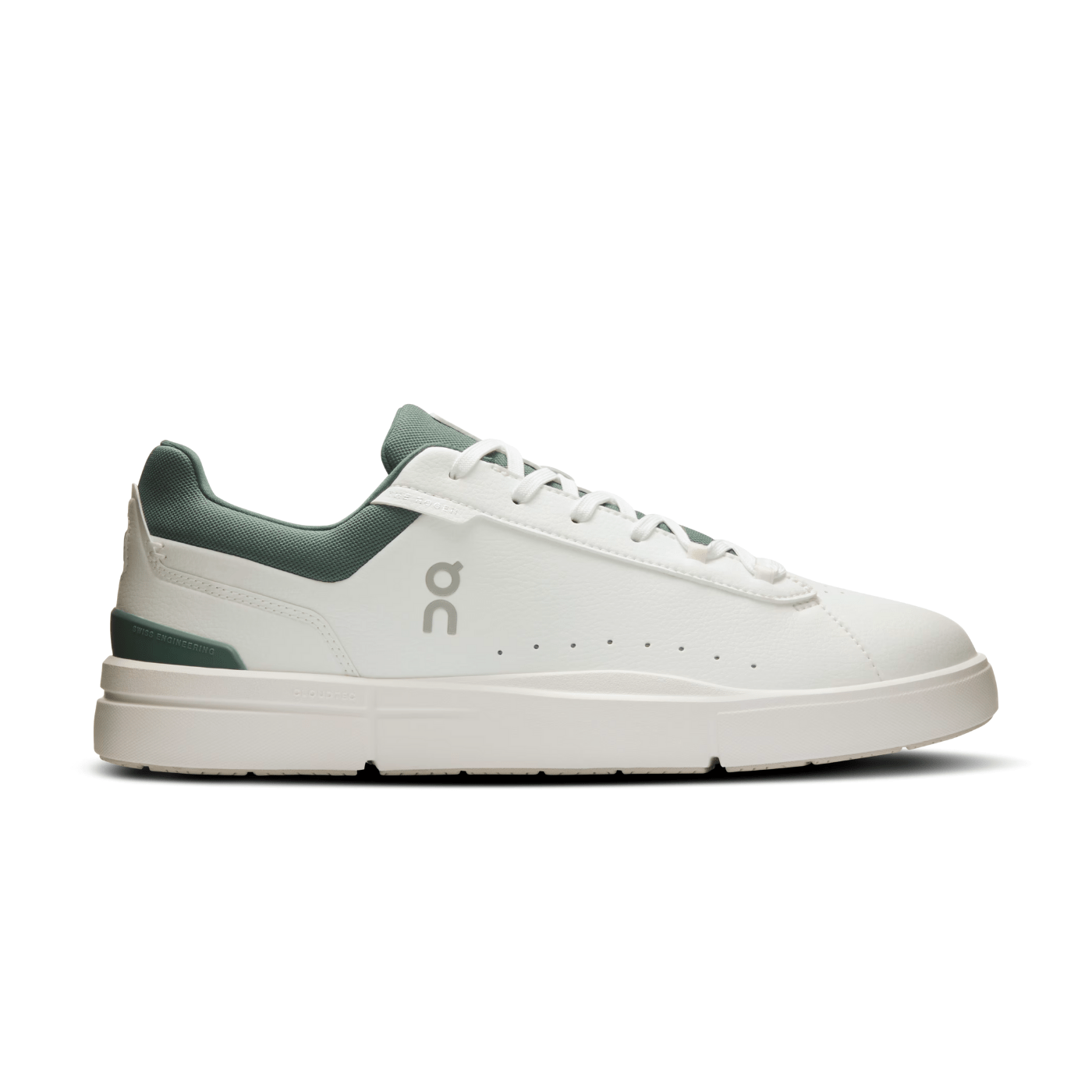 On Running The Roger Advantage White Olive