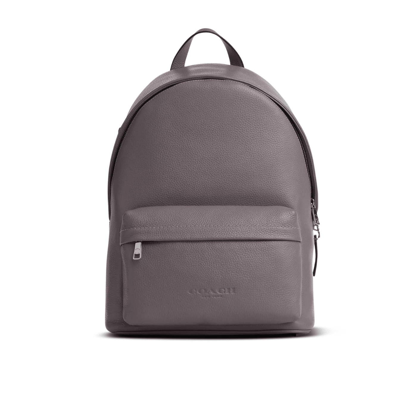 Coach Taylor Backpack pebbled leather/Silver/Graphite
