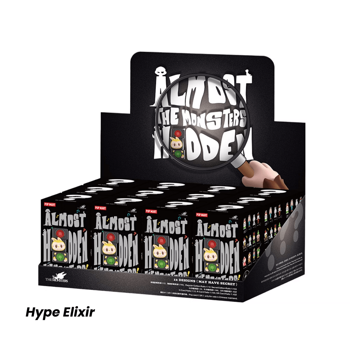 Pop Mart Labubu The Monsters Almost Hidden Series Figures Sealed Case (12 Blind Box)