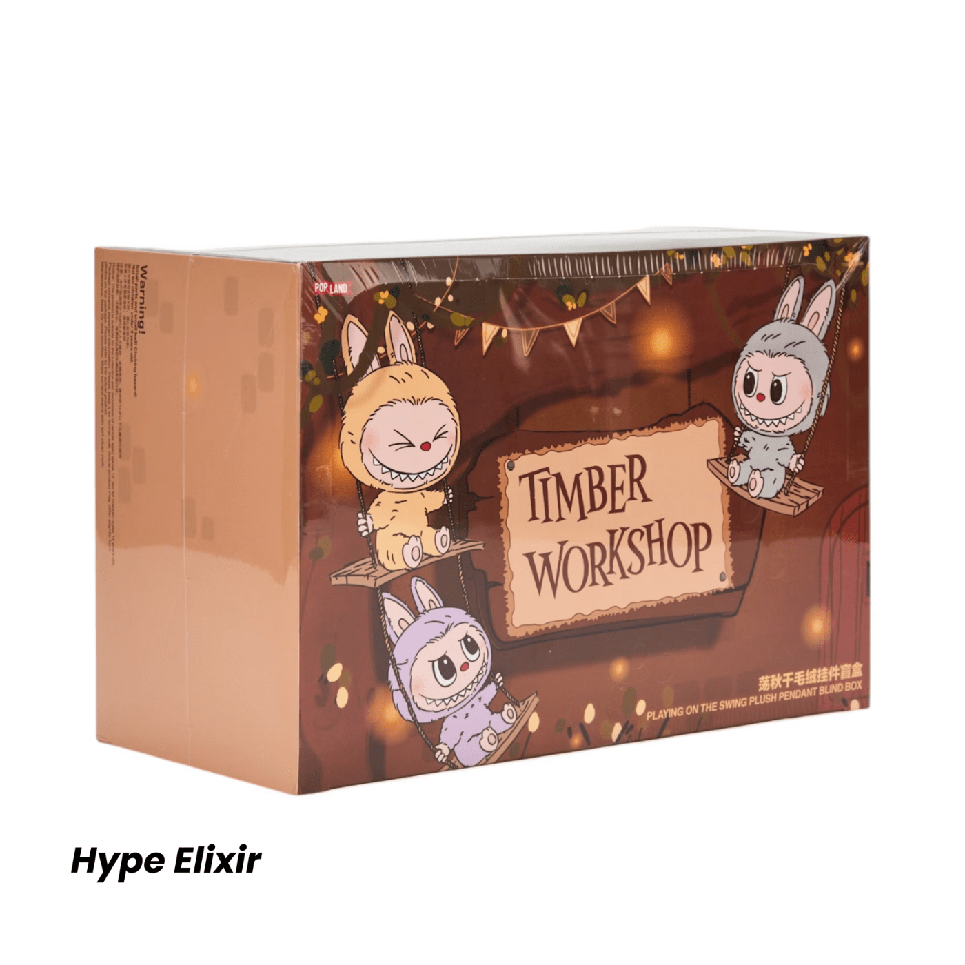 Pop Mart Labubu The Monsters Timber Workshop Playing on the Swing Plush Pendant (Pop Land Exclusive) Sealed Case (6 Blind Box)