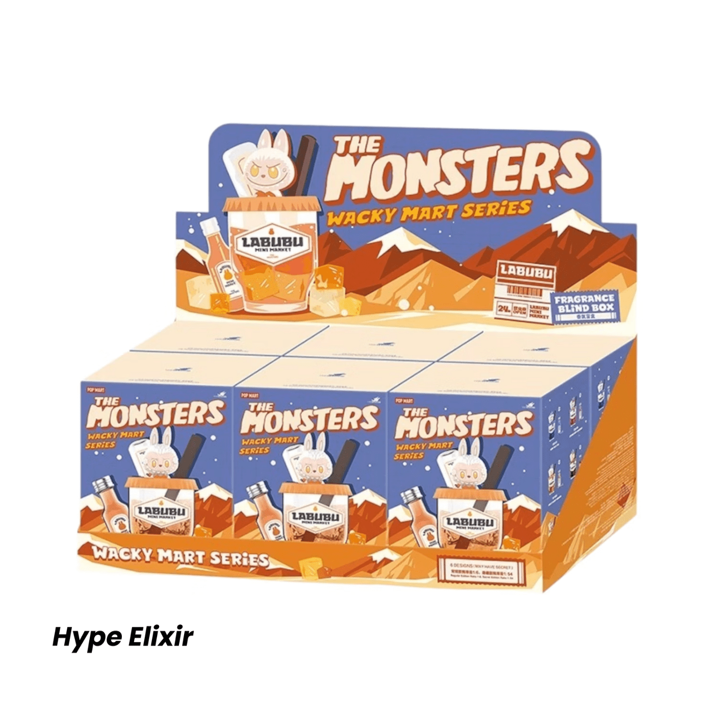 Pop Mart Labubu The Monsters Wacky Mart Series Fragrance Sealed Case (6 Blind Box)