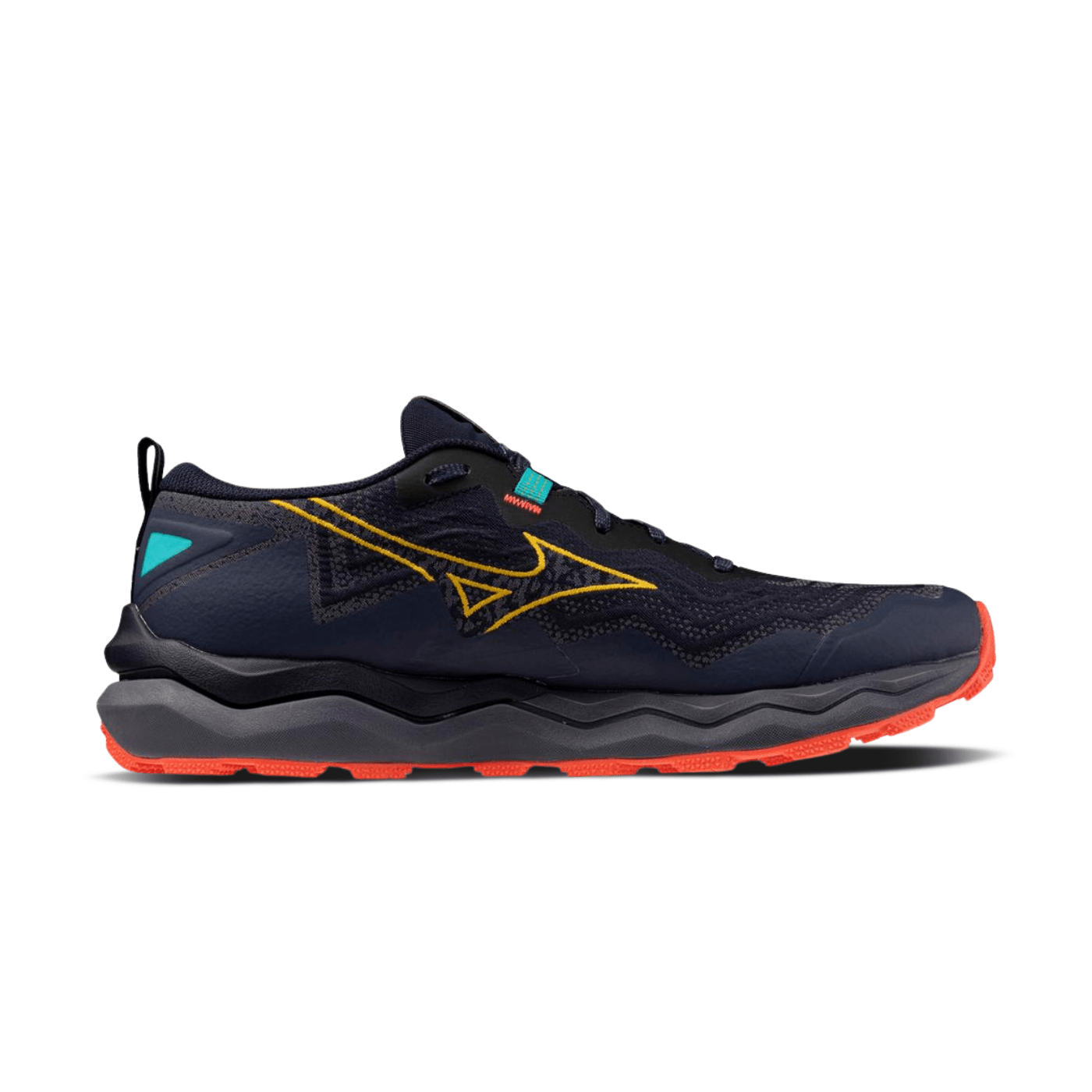 Mizuno Wave Daichi 9 Trail Running Shoe Baritone Blue Citrus