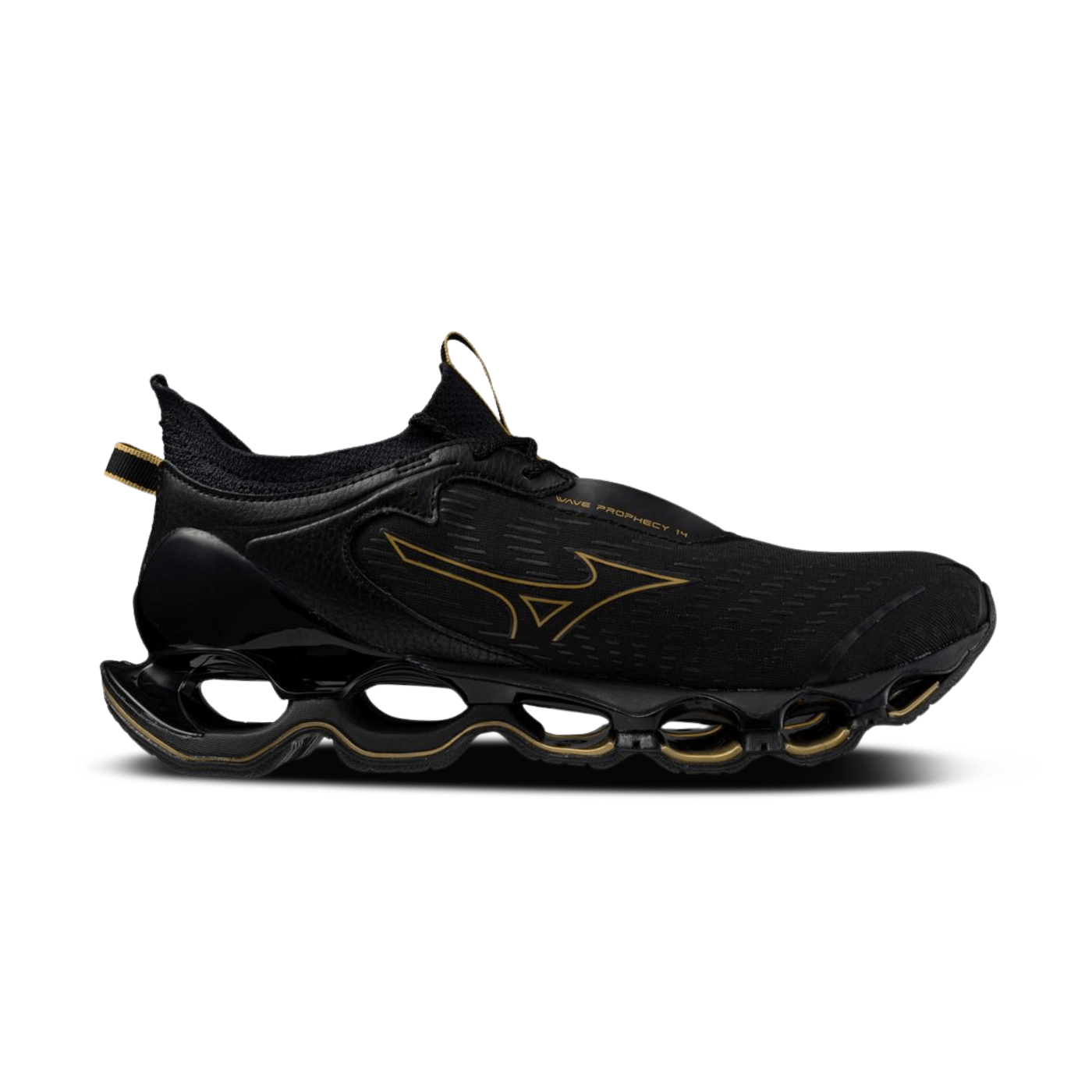 Mizuno Wave Prophecy 14 Running Shoe Black-Gold