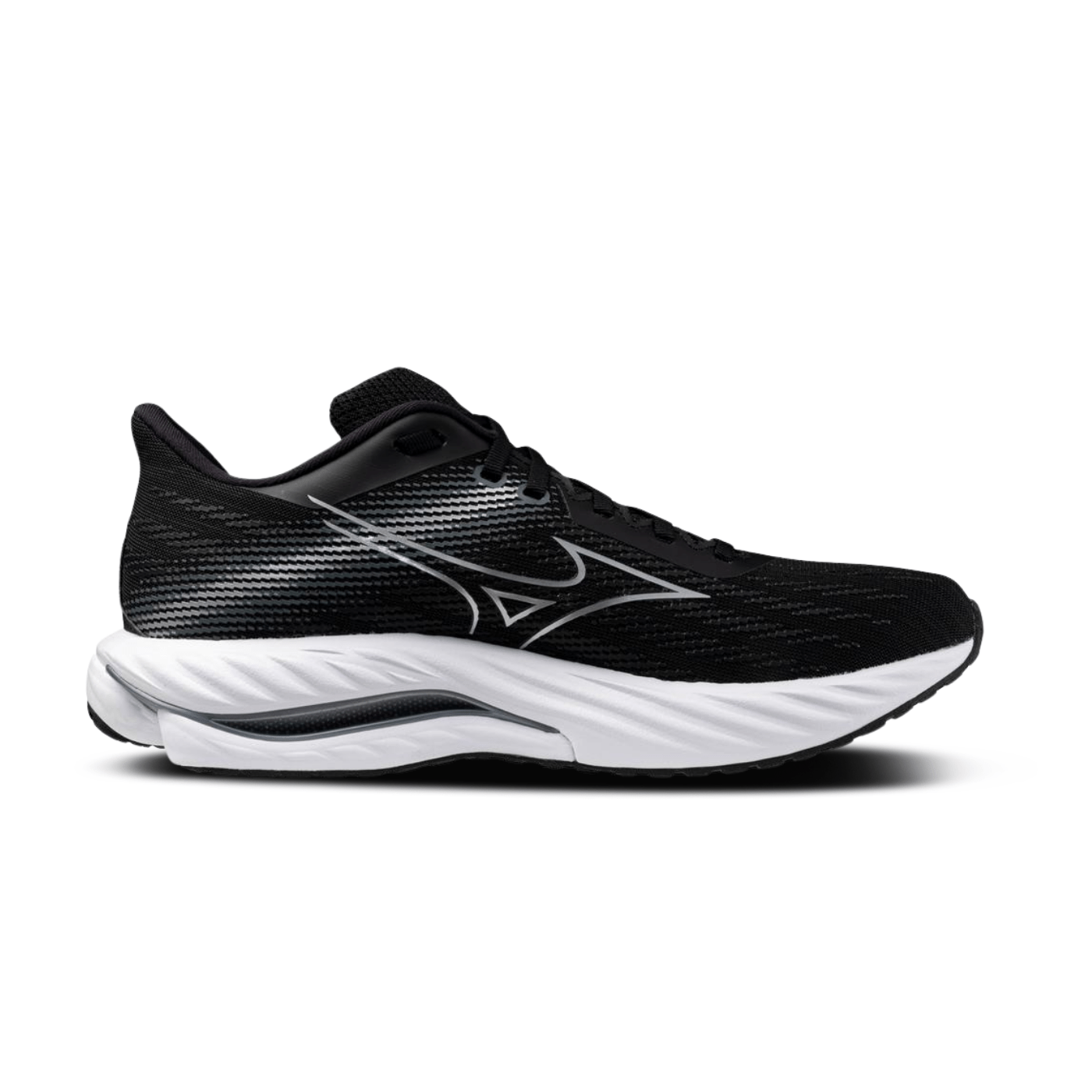 Mizuno Wave Inspire 21 Wide 2E Running Shoe Black-Silver