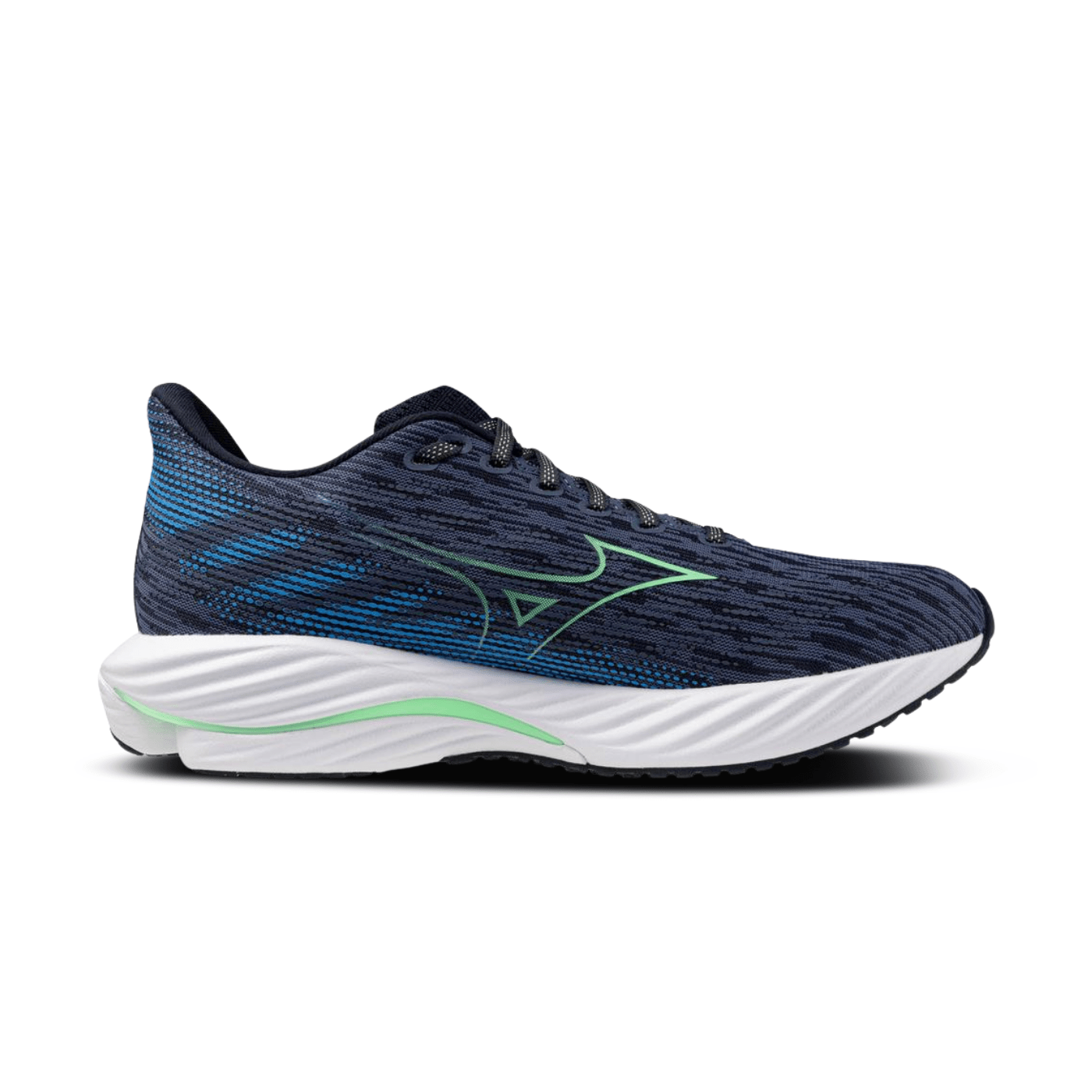 Mizuno Wave Rider 28 Running Shoe Vintage Indigo-Neo Mint