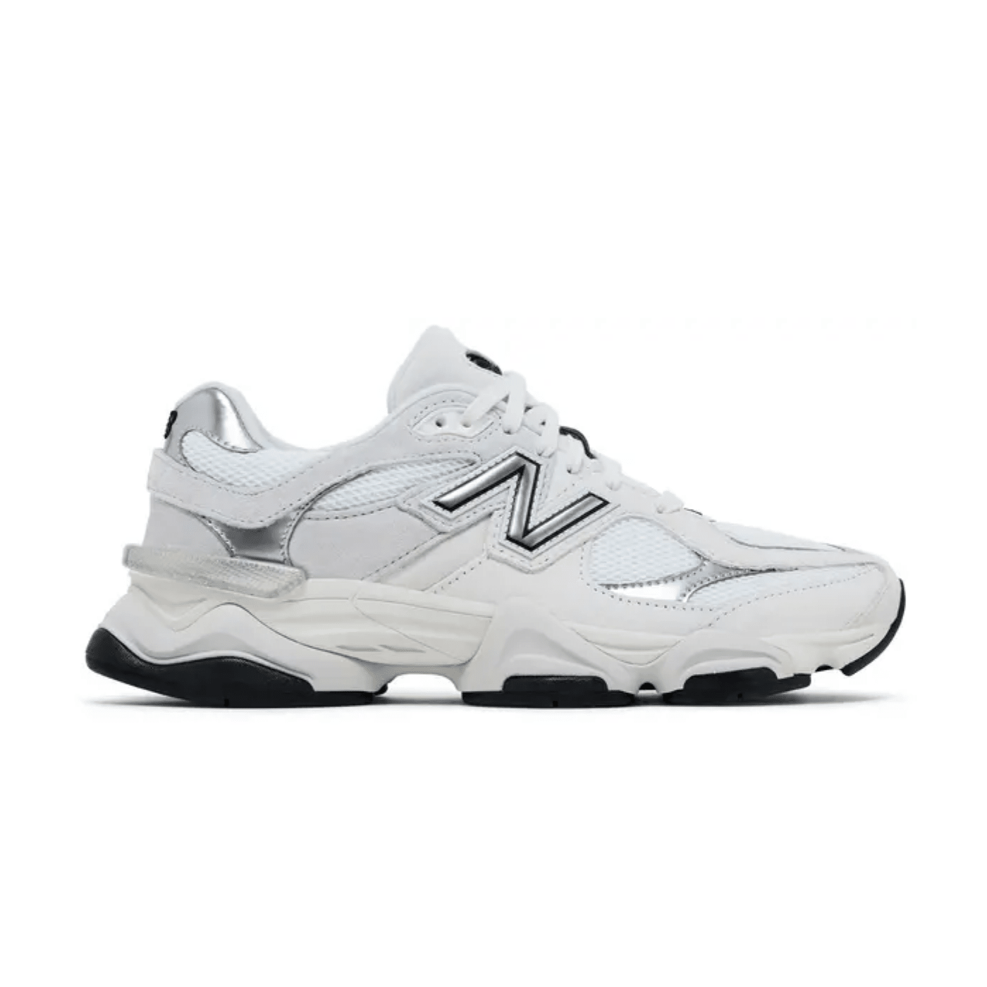New Balance 9060 White Black Metallic Silver