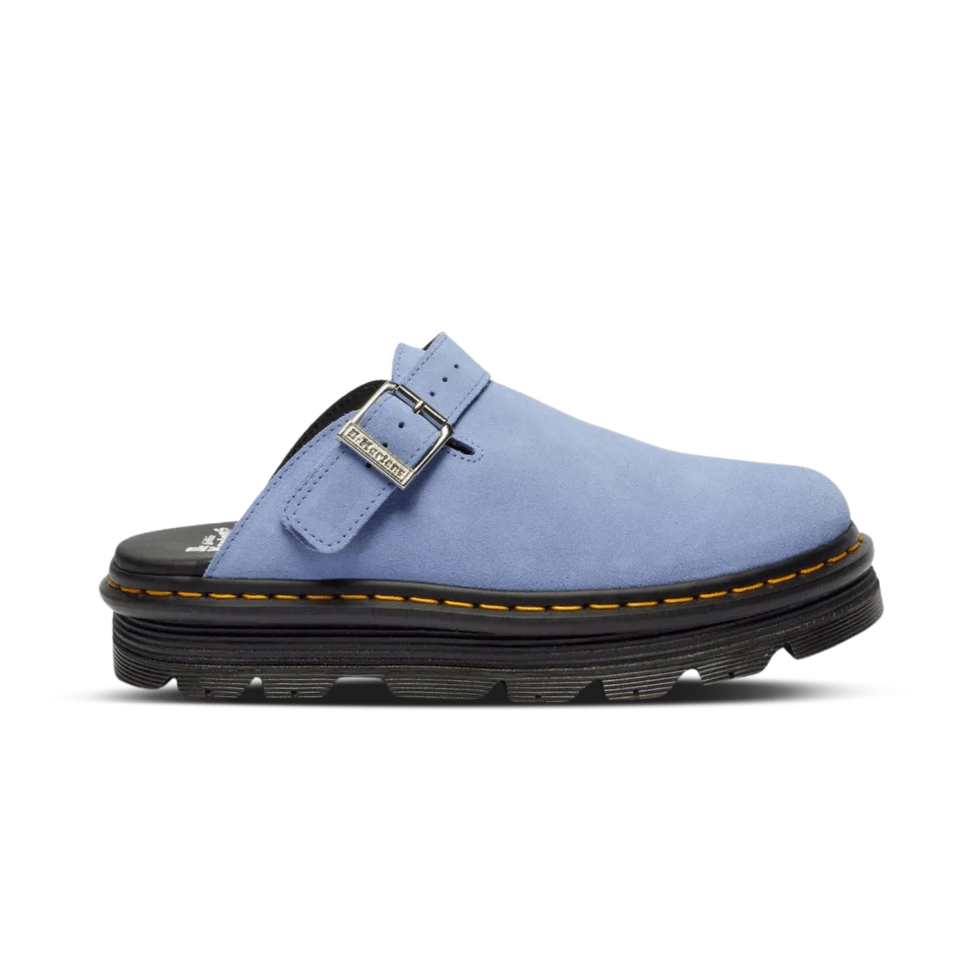 Dr. Martens Zebzag Suede Slingback Platform Mules CORNFLOWER BLU