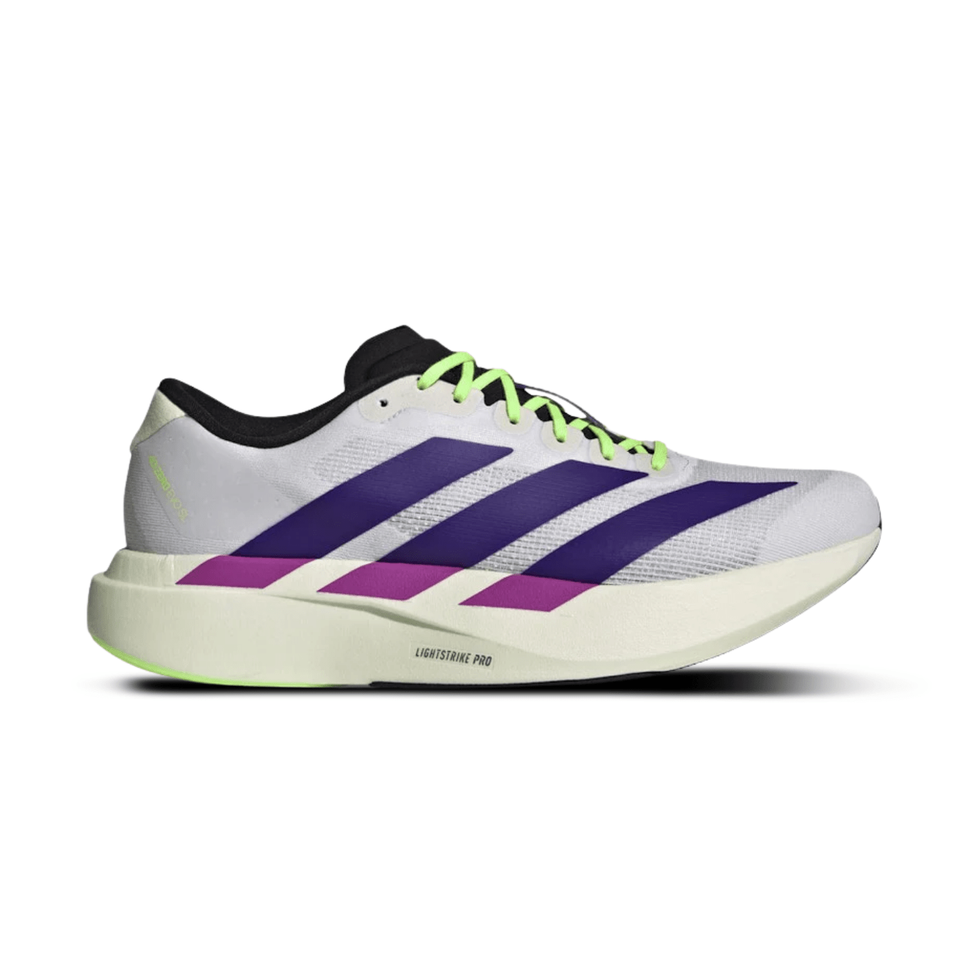 Adidas Adizero Evo SL White Purple Lime Burst