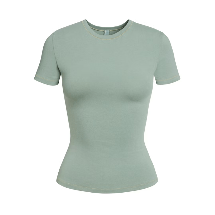 Skims Cotton Jersey T-Shirt Mineral