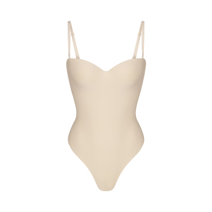Skims Body Underwire Thong Bodysuit Sand