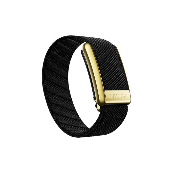 Whoop 4.0 Onyx with Gold Superknit Band ( Includes Annual Subscription )