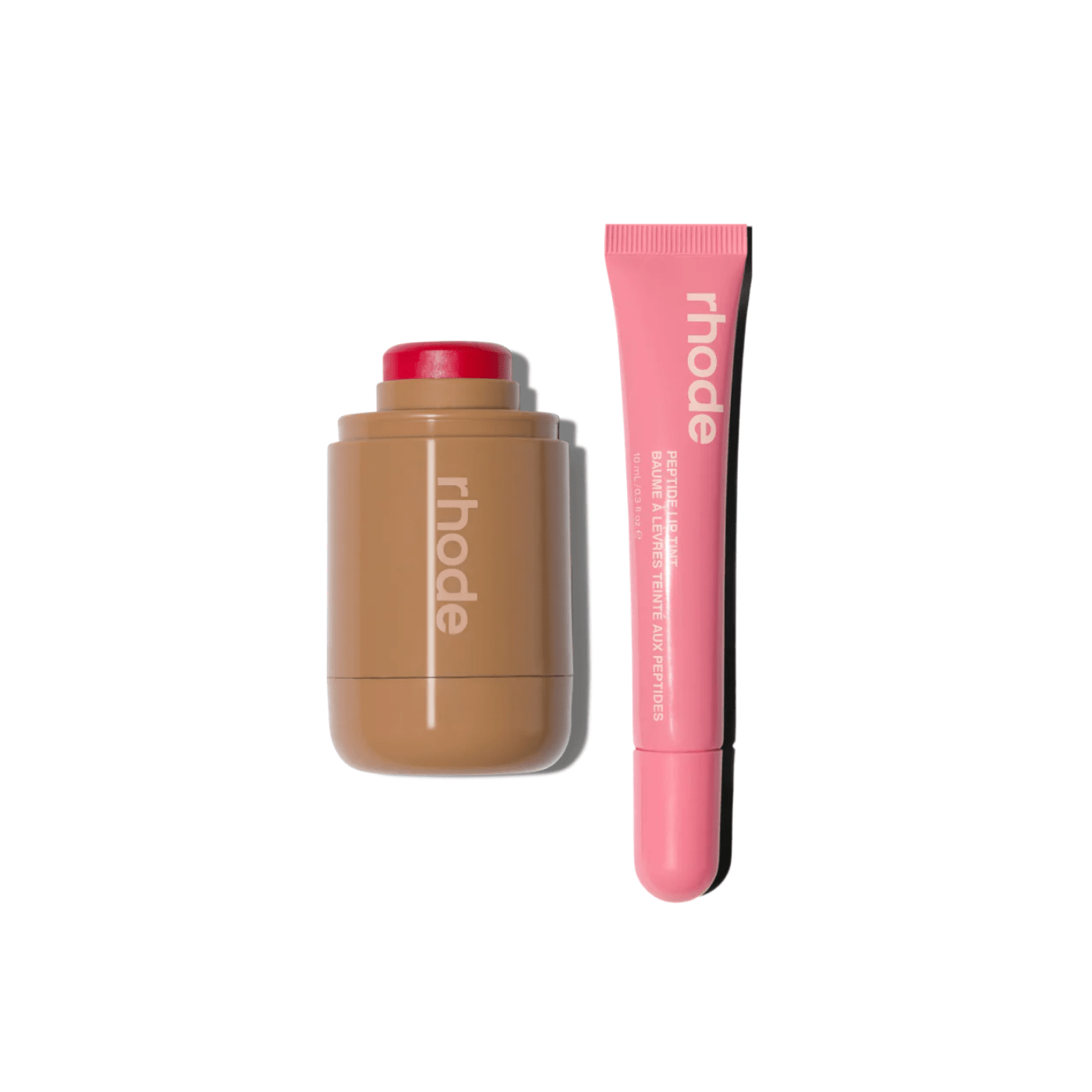 Rhode the duos Pocket Blush + Peptide Lip Tint- candy apple + sweet pea