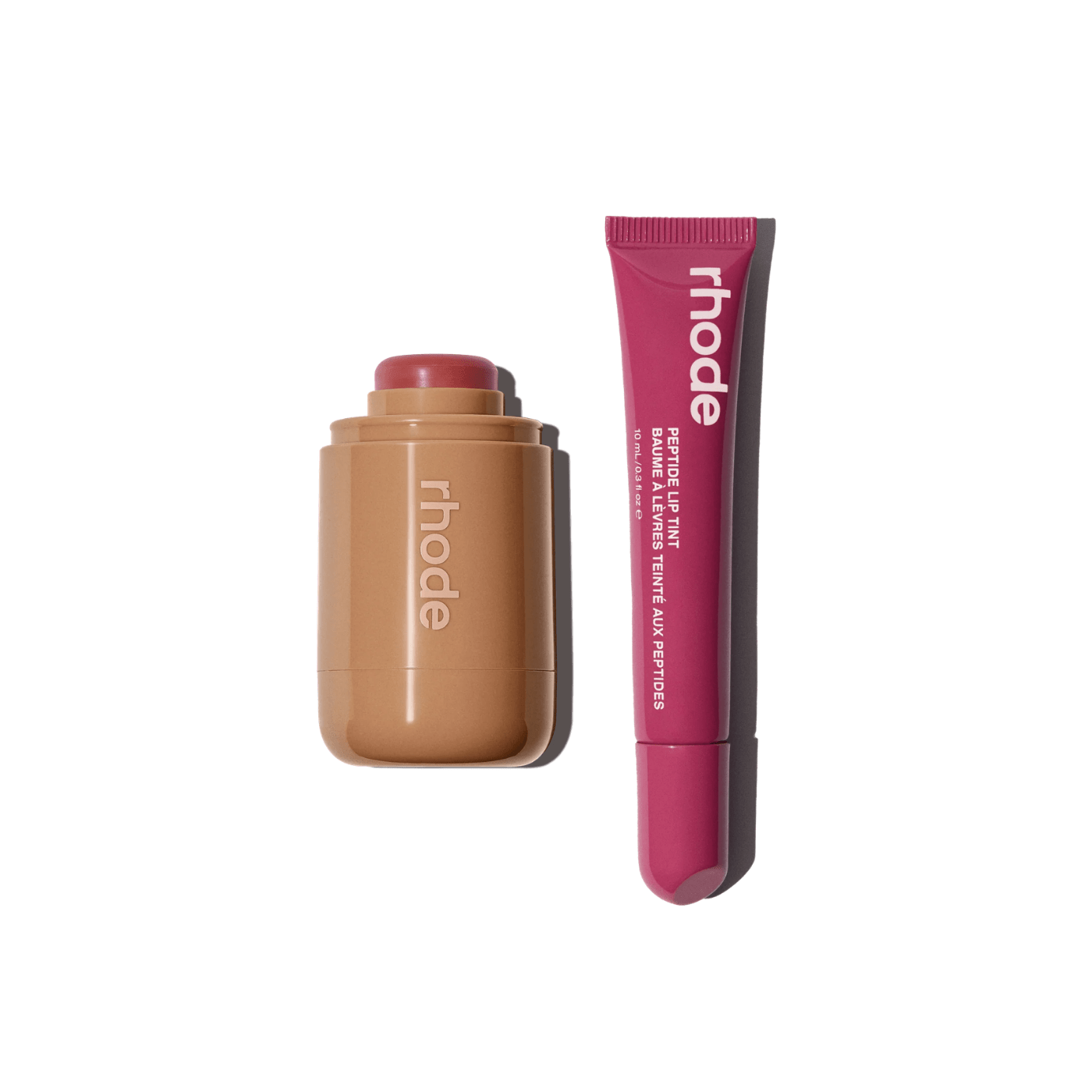 Rhode the duos Pocket Blush + Peptide Lip Tint- sleepy girl + raspberry jelly