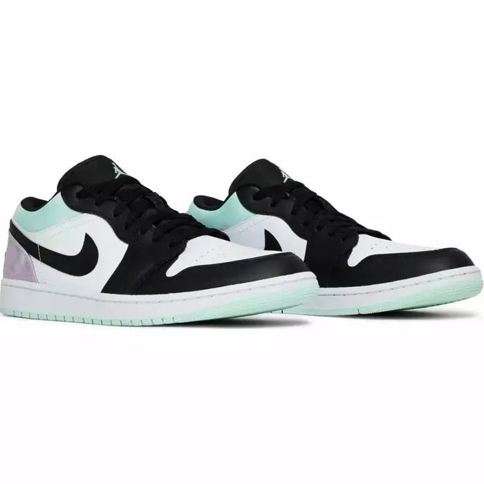 Jordan 1 low white black mystic green deals
