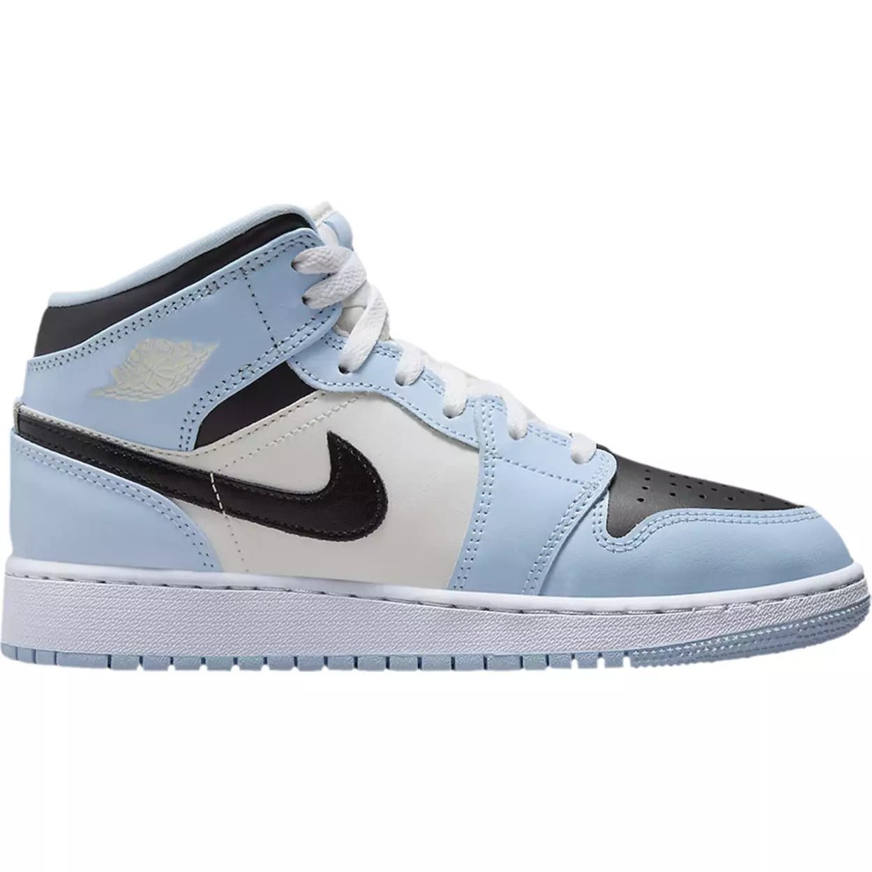 Shop Air Jordan 1 Mid GS 'Ice Blue'