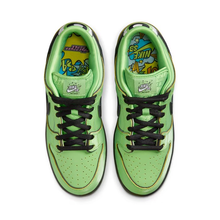 Nike SB Dunk Low The Powerpuff Girls Buttercup - Shop Nike SB Dunk on Hype Elixir
