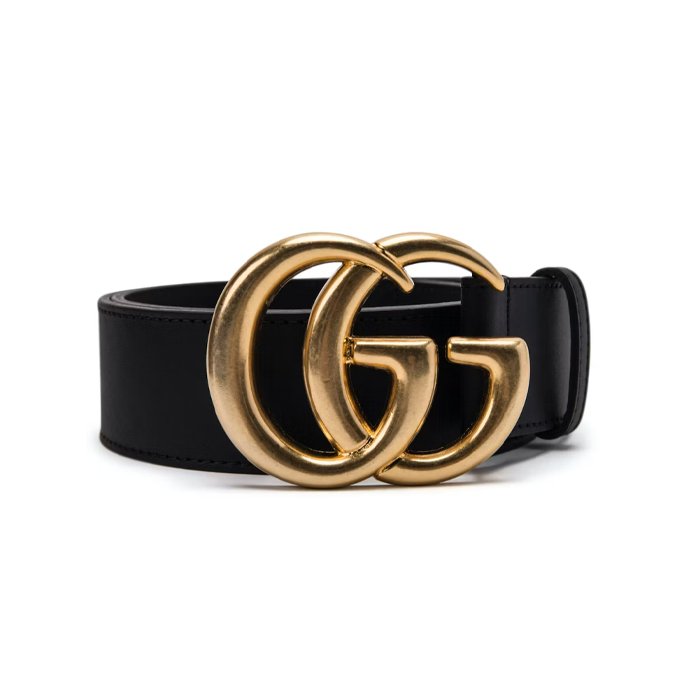 Gucci Double G Wide Leather Belt - HYPE ELIXIR