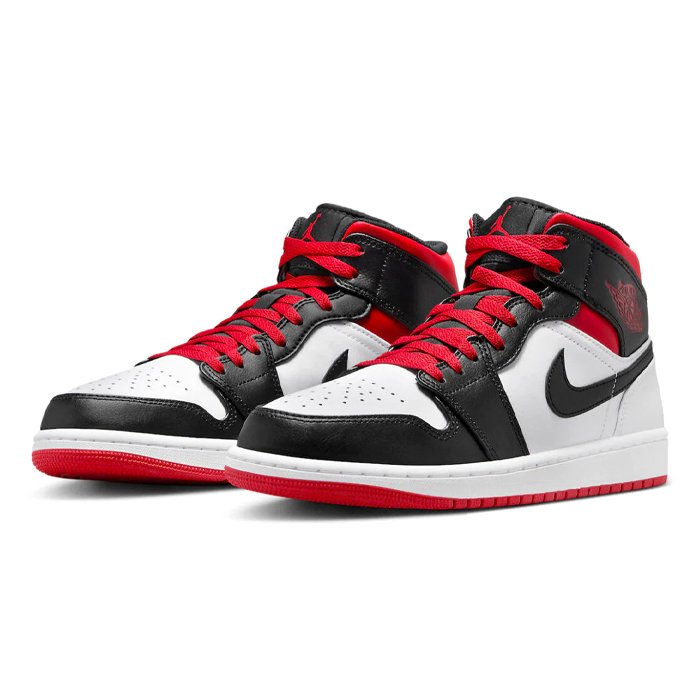 Air Jordan 1 Mid 'Gym Red Black Toe'-Jordan 1 mid-HYPE ELIXIR