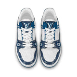 Louis Vuitton LV Trainer Monogram Denim White Blue - Shop Authentic Luxury Louis Vuitton on HYPE ELIXIR