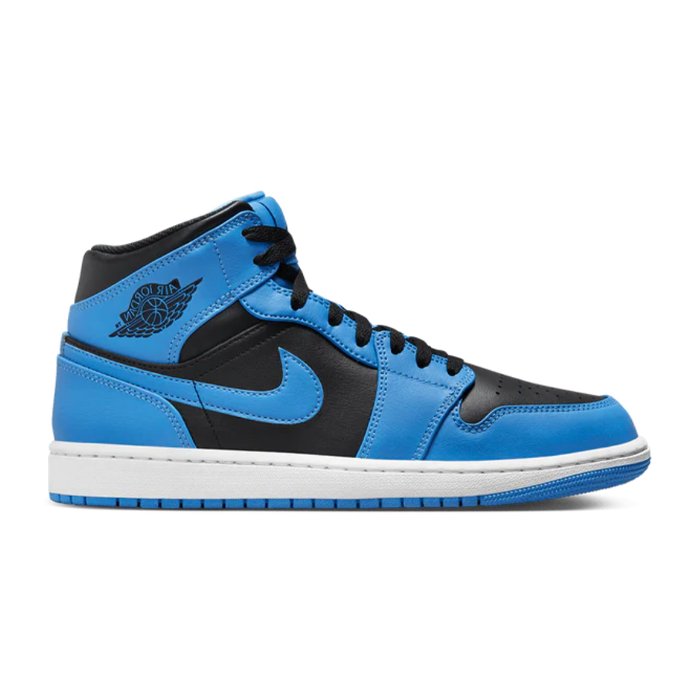 Air Jordan 1 Mid Unc Blue Black- Jordan 1 mid - HYPE ELIXIR