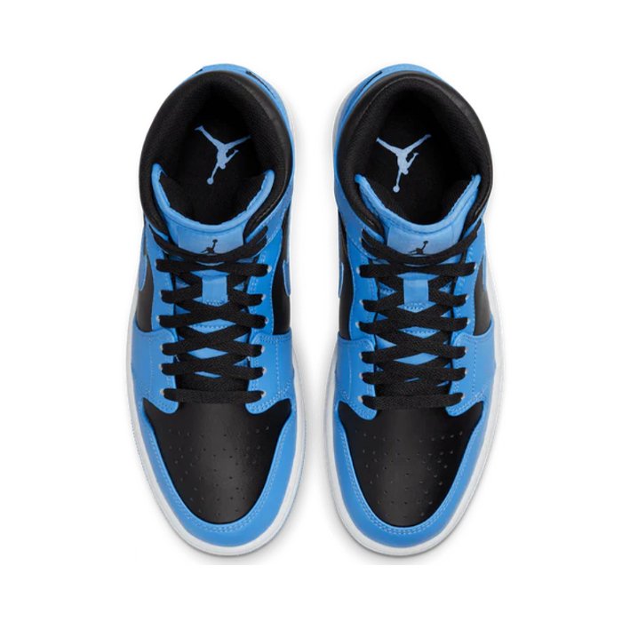 Air Jordan 1 Mid Unc Blue Black- Jordan 1 mid - HYPE ELIXIR
